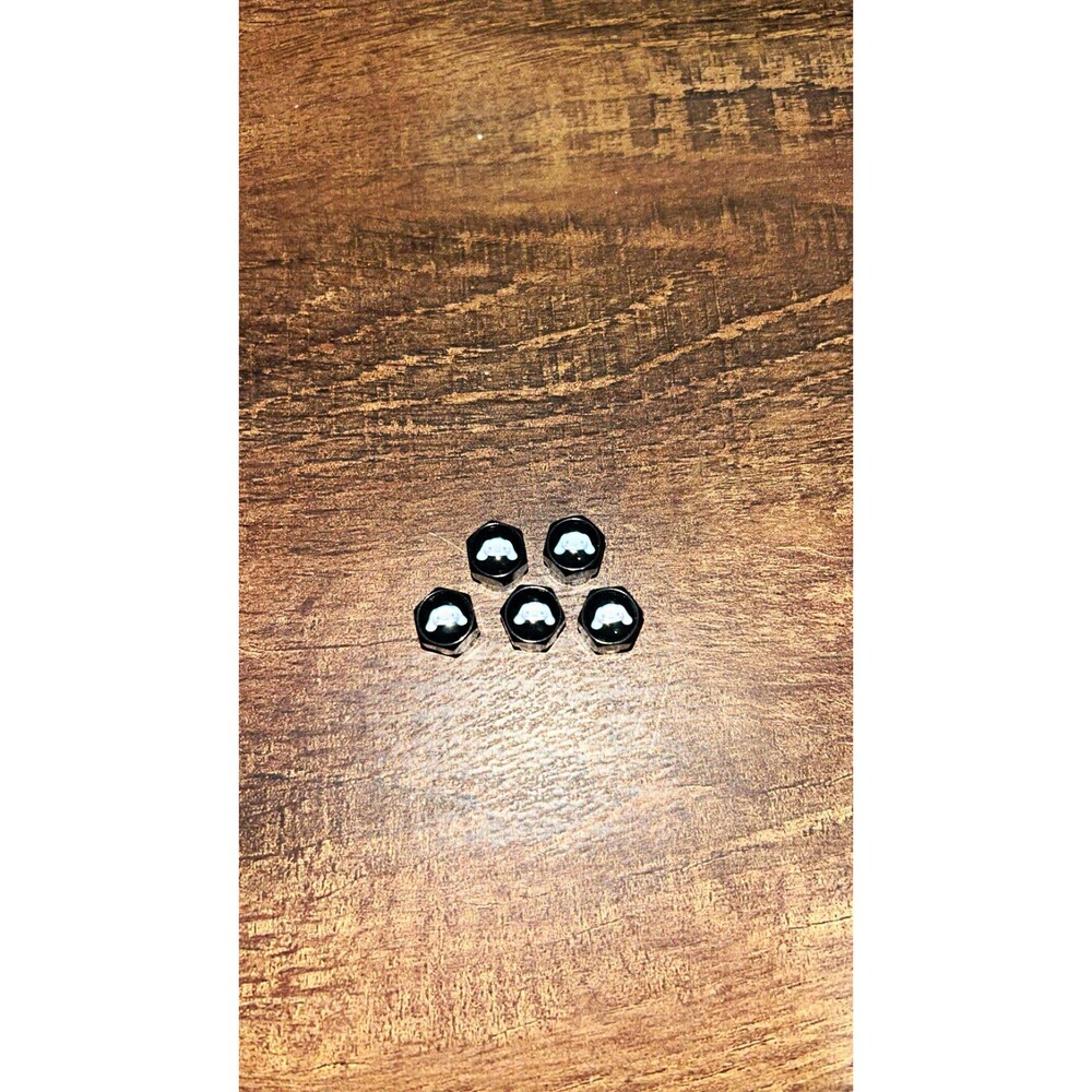 Lot of 5 Black Cinnamoroll Tire Valve Caps